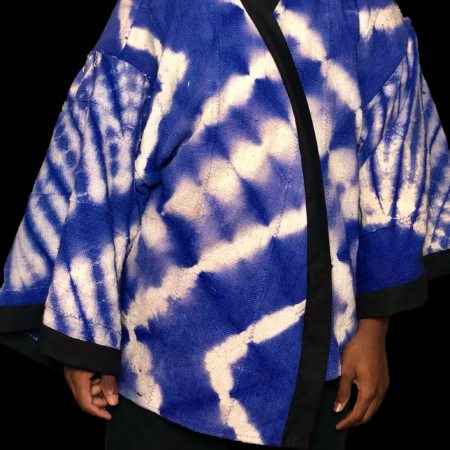 Blue Mudcloth Kimono